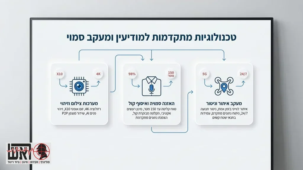After the 7 situations section, illustrating the technological aspect of surveillance and espionage equipment. High tech surveillance camera and security equipment
