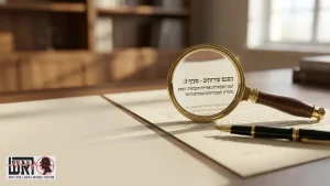 Magnifying glass on a formal investigation contract