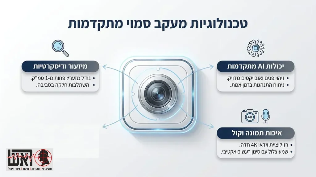 אחרי הפסקה העוסקת בשילוב ציוד טכנולוגי מתקדם בחקירות סמויות טכנולוגיות מעקב סמוי מתקדמות | קבוצת ראש